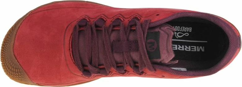 Tekstilne tekaške copate Vapor Glove 3 Luna Leather Merrell, rdeče, ženske