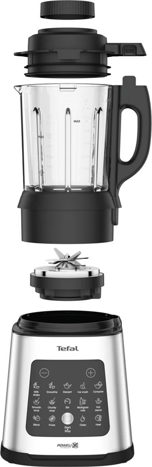 Namizni blender Perfectmix Cook BL83SD Tefal, 1,75 L, 1400 W, črn/nerjaveče jeklo