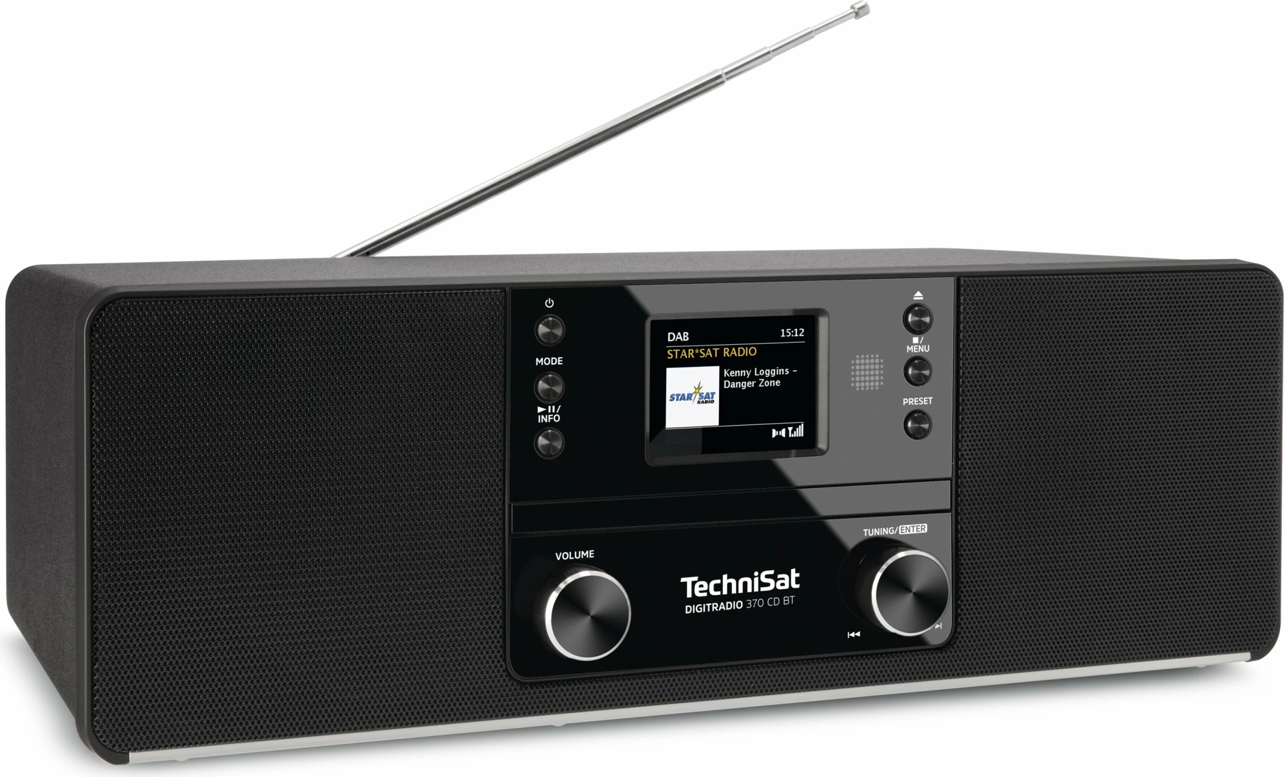 Digitalni radio z CD in Bluetooth TechniSat DigitRadio 370 CD BT, črn