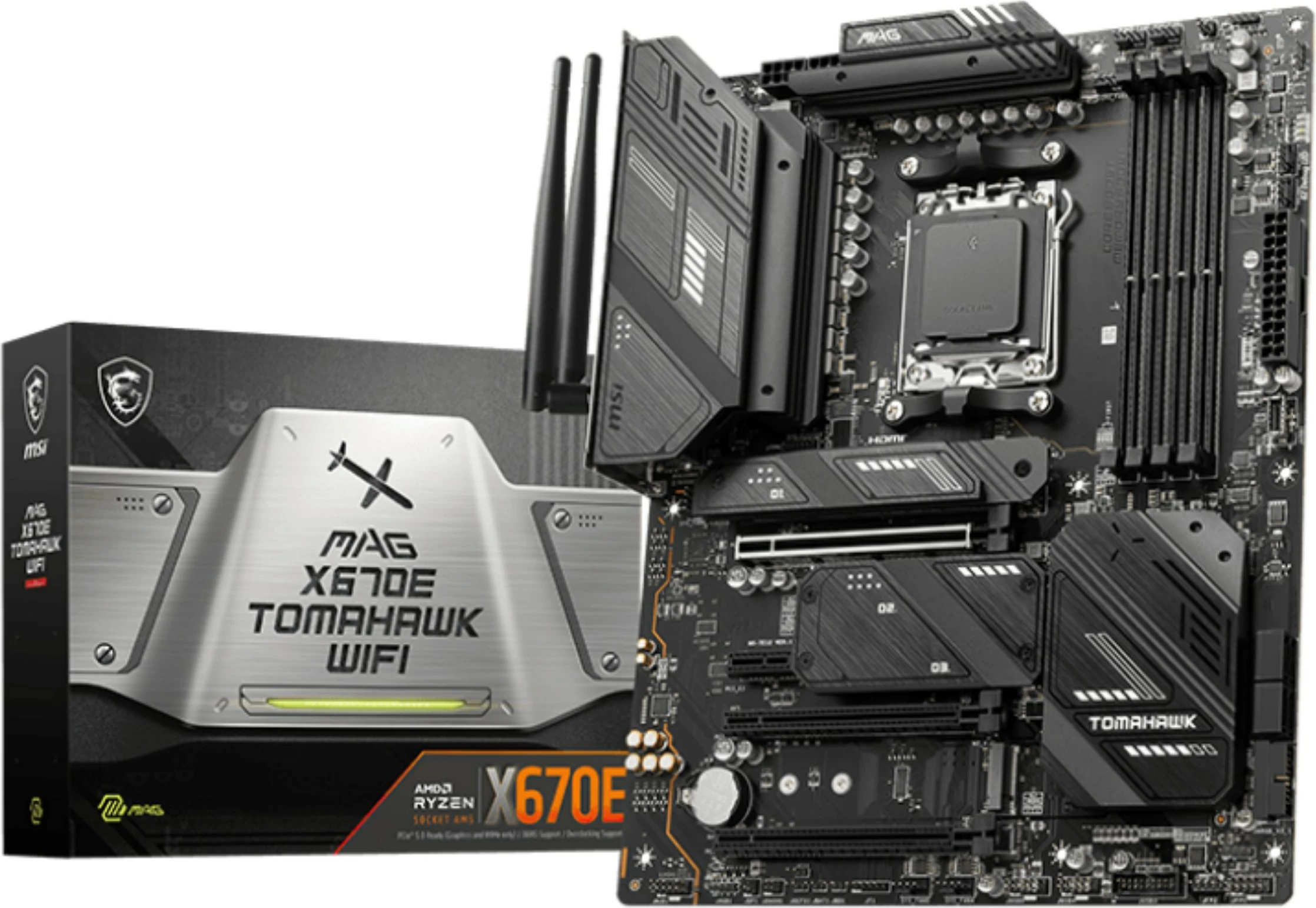 Matična plošča MSI MAG X670E TOMAHAWK WIFI, AMD, Socket AM5, DDR5-SDRAM, 128 GB