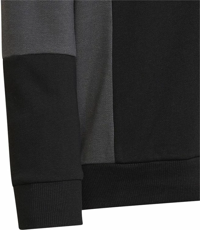 Duks z otroki adidas s kapuco, črn in siv