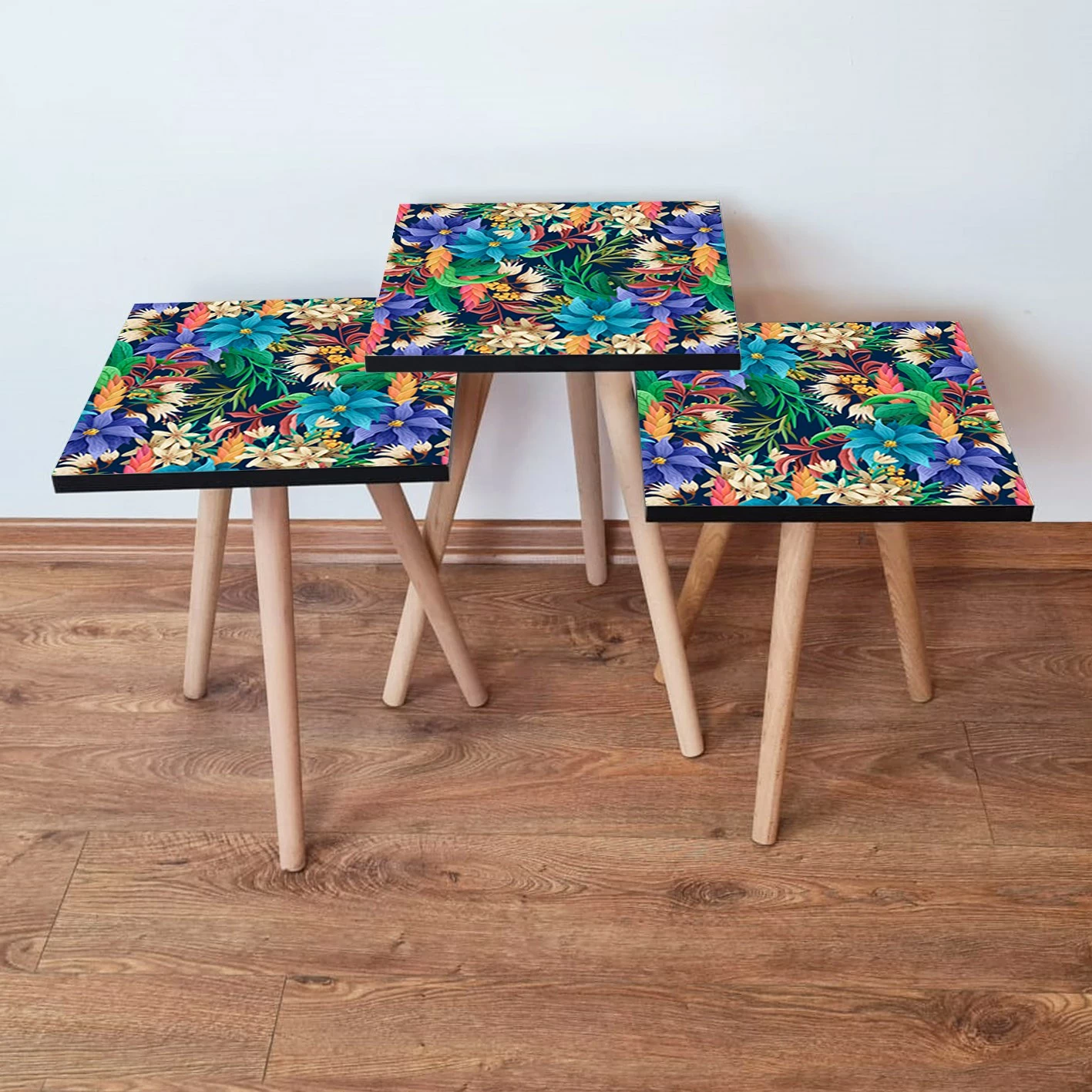 Set zložljivih miz, 3 kosi, večbarvno, Skye Decor 3Shp214