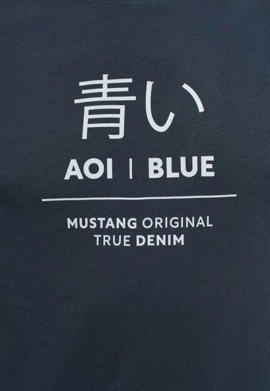 Majica za moške Mustang, temno modra