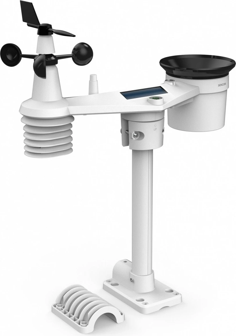 Pametni vremenski stolp Sencor SWS 16600 WiFi SH, 7-v-1 brezžični senzor in TH, bel