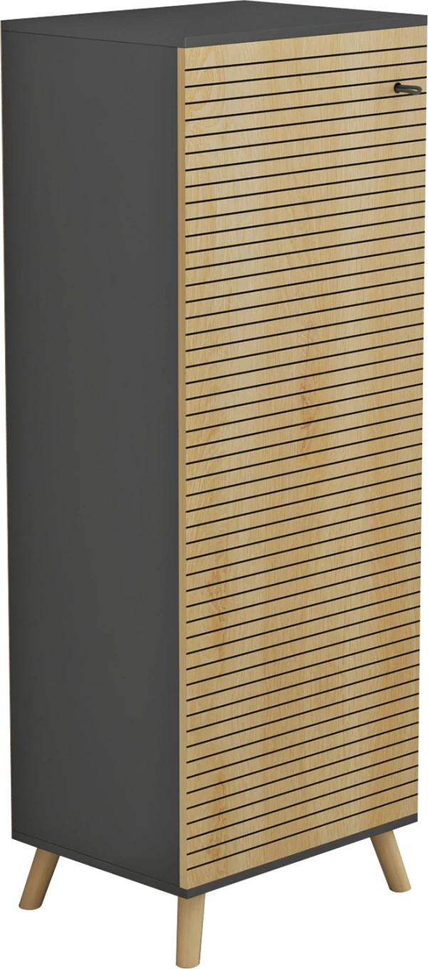 Omara za čevlje ALVARO FH8954.15 melamin v antracitno-naravni les 50Χ38Χ135Hcm