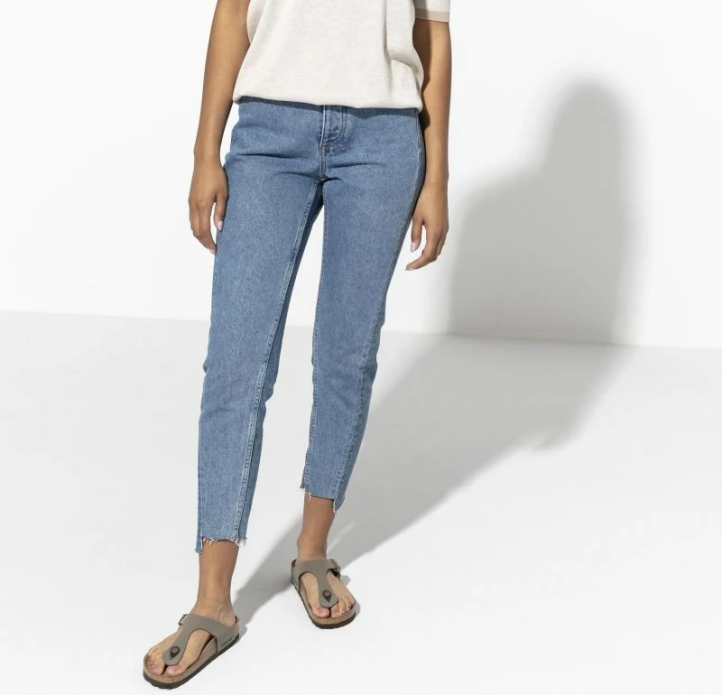 Natikači za ženske, Birkenstock, sivo-bež