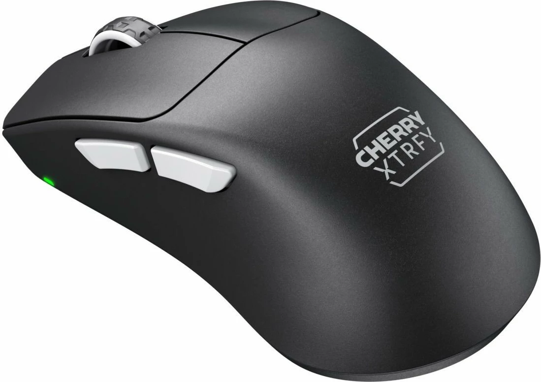 Ergonomski brezžični gaming miš XTRFY CHERRY M64 Pro, 26000 DPI, črn in srebrn