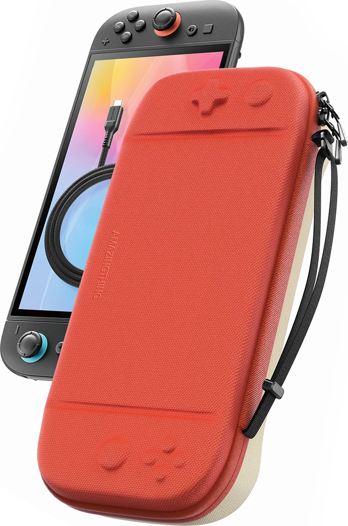 Zaščitni ovitek AmazingThing PlayShield EDC za Nintendo Switch 2, rdeč