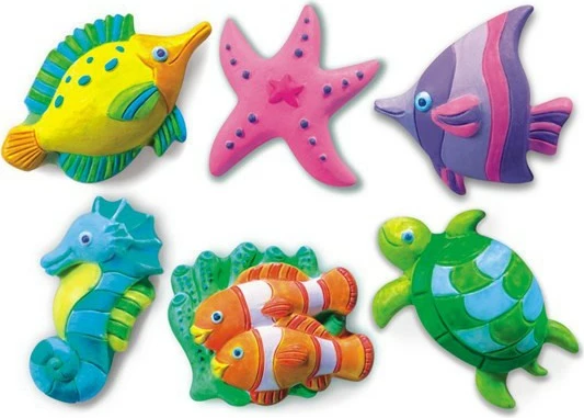 Set za ustvarjanje mavčnih figur 4m Sealife, večbarven