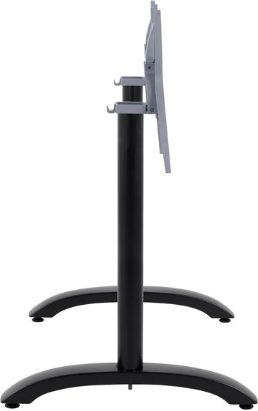 Aluminijasta osnova 2 stolpca FH468.01 črna mat 84x60x73-93cm