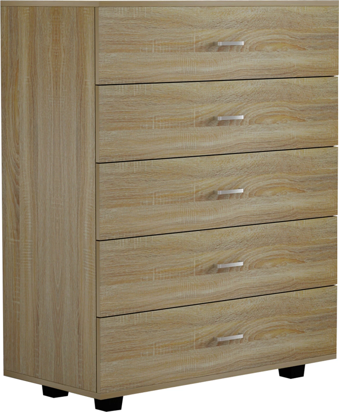 Melaminska komoda THORG FH8995.01 s 5 predali v sonama 80Χ40Χ100H cm