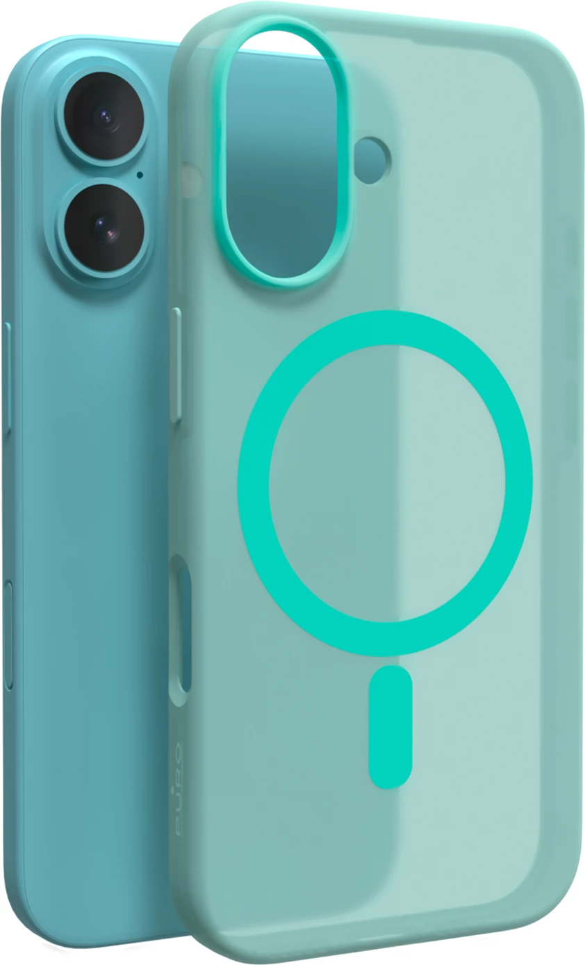 Zaščitni pokrov Daylight MagSafe, Puro za iPhone 16, silikon, zelen