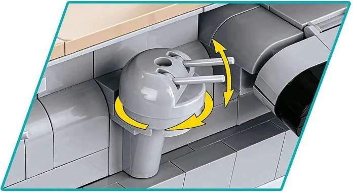 Detajni model aktrakplovila IJN Akagi, Cobi Klocki, 3573 kosov, Zbirka Historical