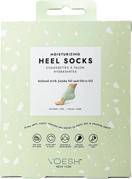 Hidratacijske nogavice za pete VOESH Gel Socks, ženske, zelene, 1 par