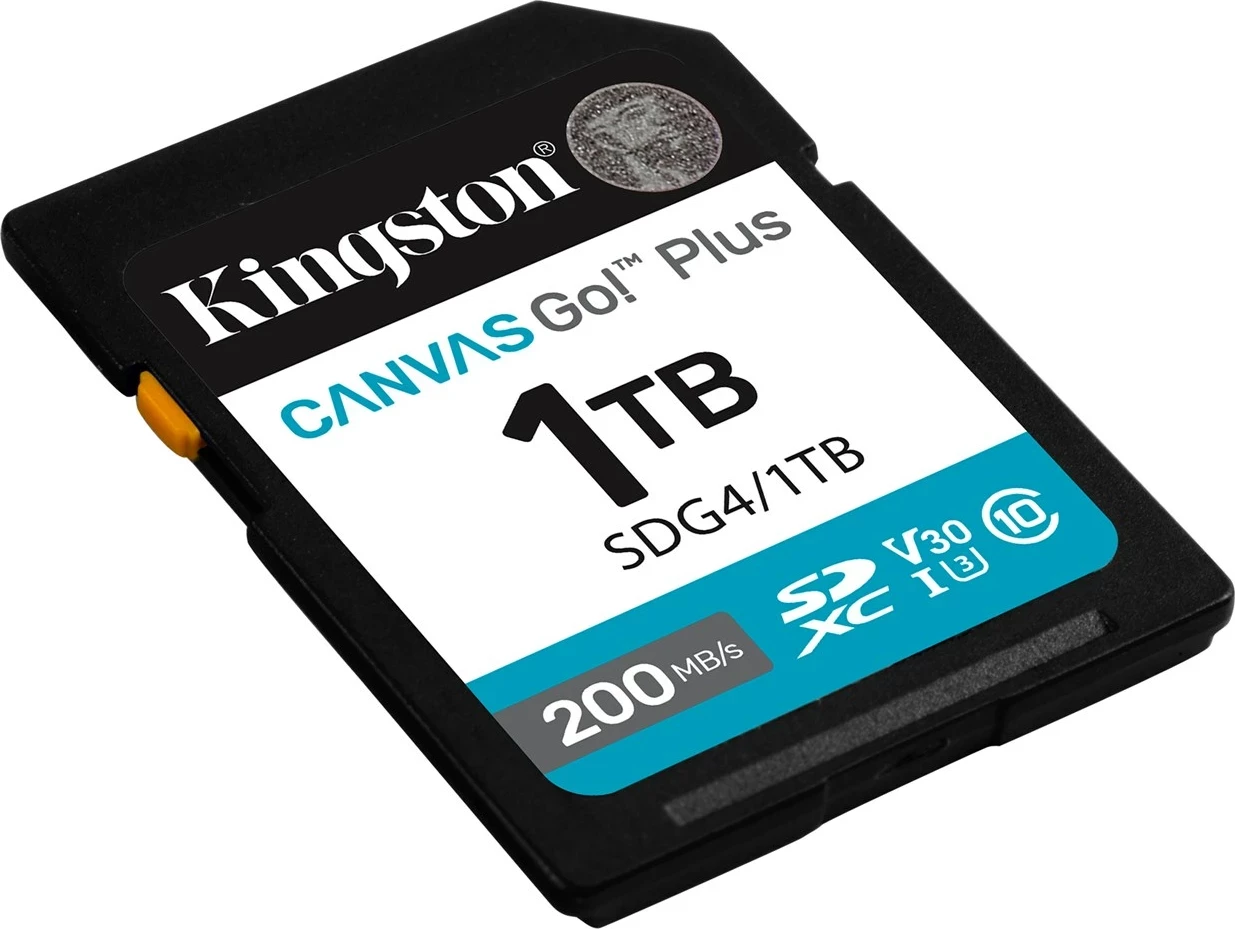 Kartica pomnilnika 1TB SDXC, 200MB/s, črna — Kingston Canvas Go! Plus