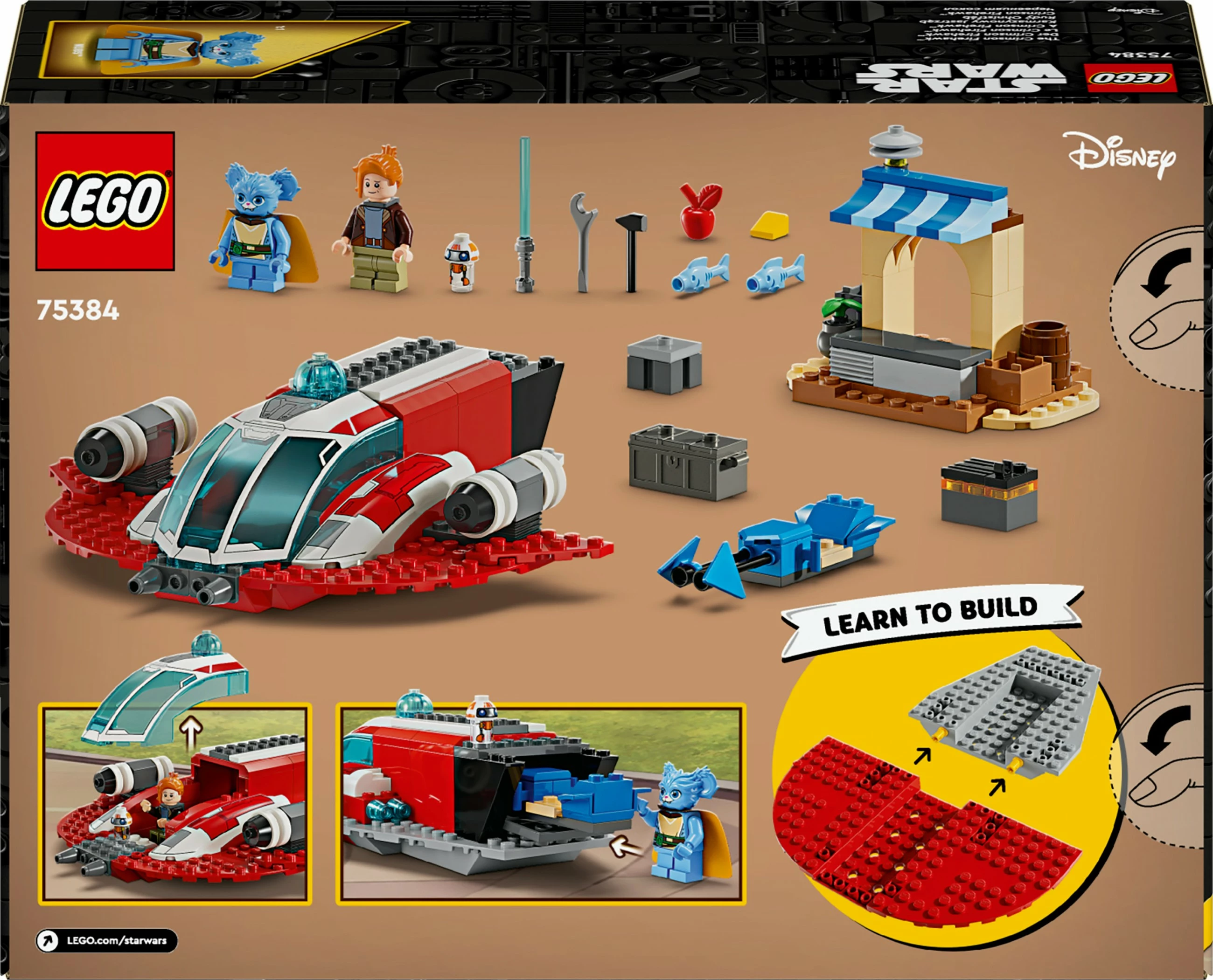 Gradbeni set The Crimson Firehawk LEGO Star Wars, 136 kosov, večbarven