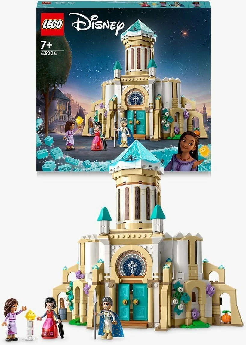 Komplet gradnje LEGO Disney Grad kralja Magnifica 43224, 613 kosov, večbarven