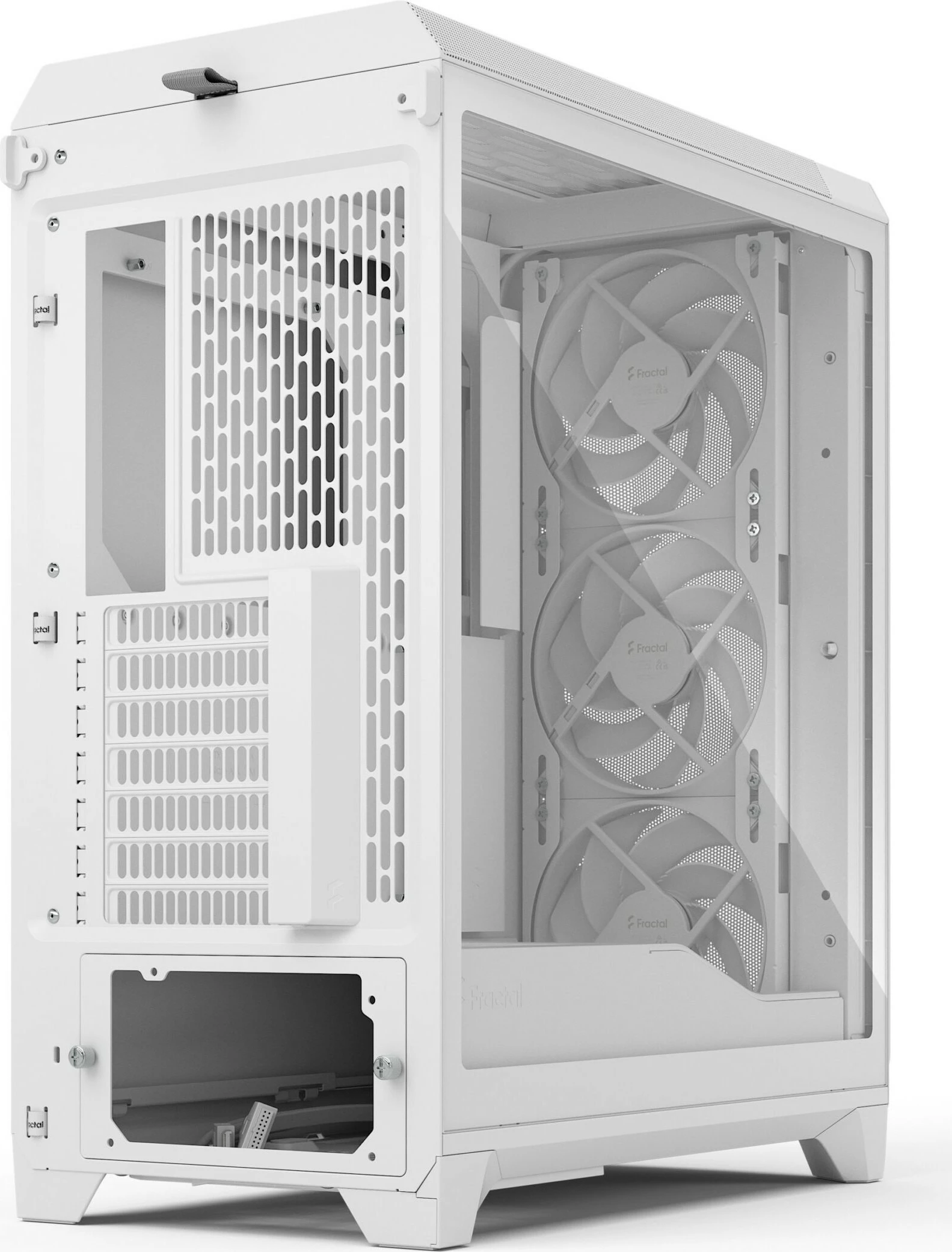 Računalniško ohišje Fractal Design Meshify 3, midi tower, kaljeno steklo, belo
