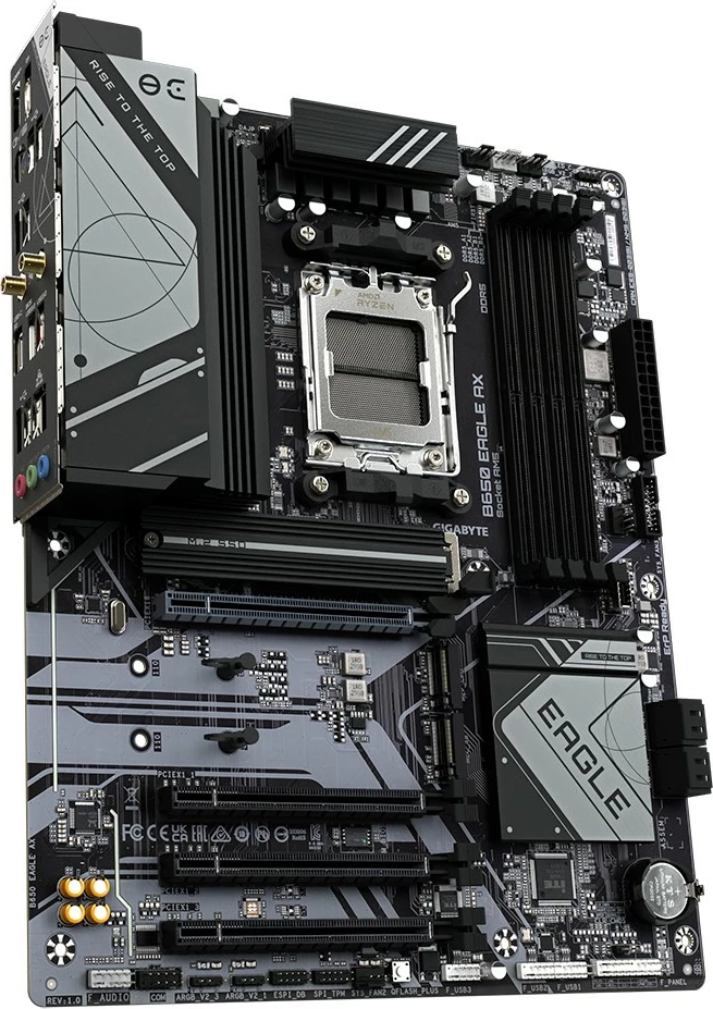 Plošča Gigabyte B650 EAGLE AX, Socket AM5, ATX, 4x DDR5, Wi‑Fi 6E, črna