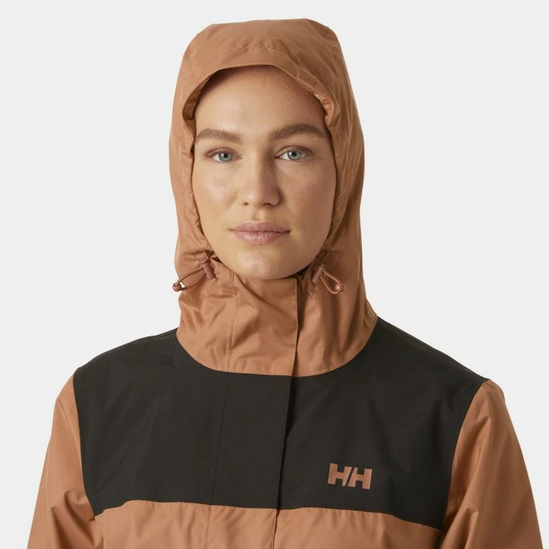 Jakna za ženske Helly Hansen, rjava in oranžna