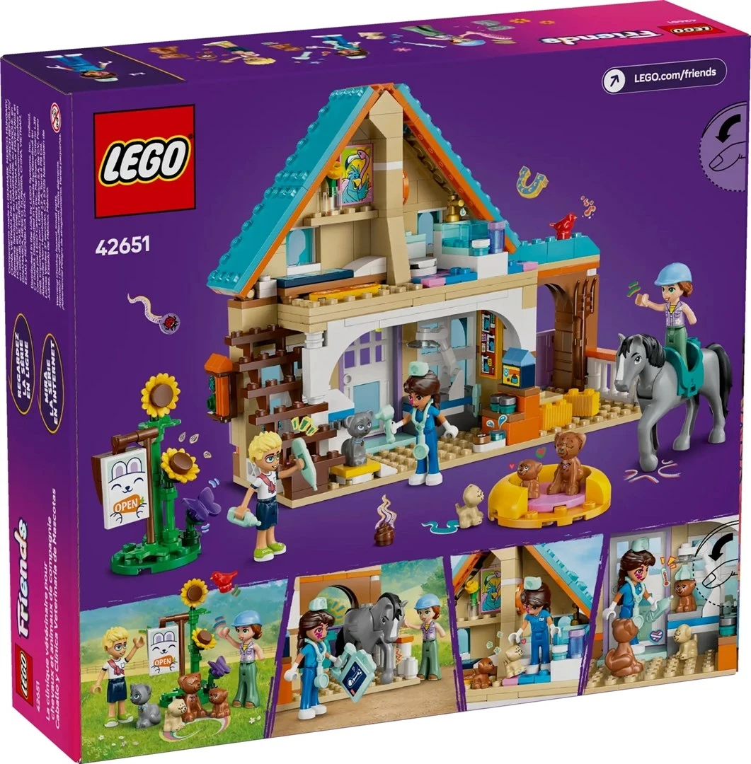 Veterinarska klinika za konje in hišne živali, set LEGO Friends 42651