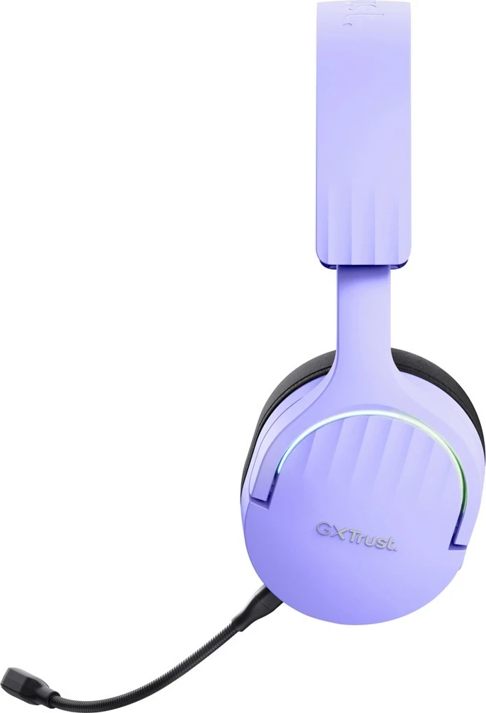 Slušalke za igre, žične in brezžične, USB Type-A, Bluetooth, Trust GXT 491P FAYZO, črne, vijolične