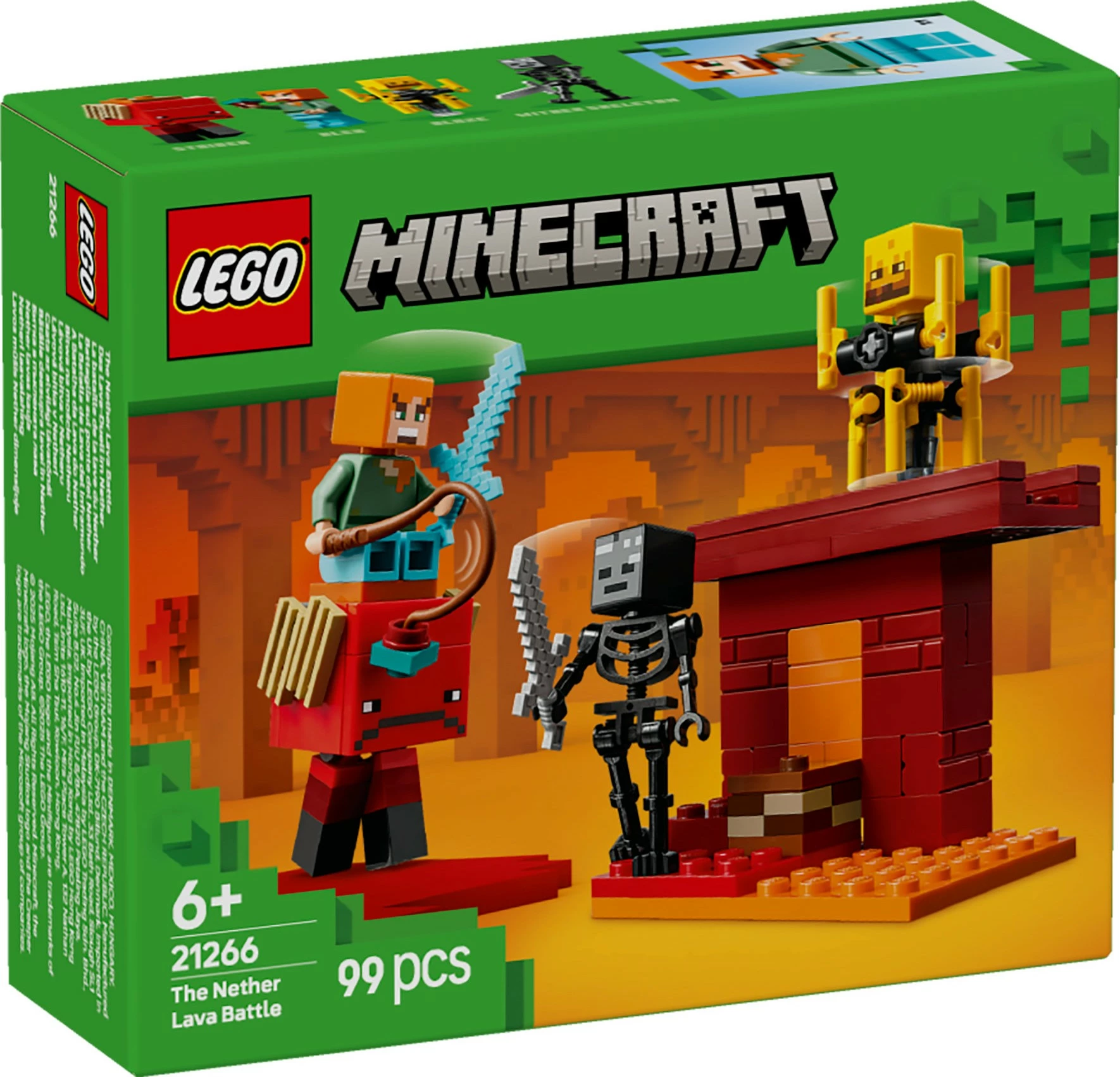 Set za gradnjo LEGO Minecraft 21266, 99 delov, večbarven