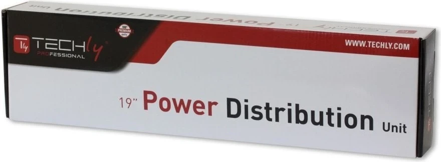 Napajalni trak za kabinet Techly 102635, 1U, 8 vtičnic Schuko, kabel 3 m