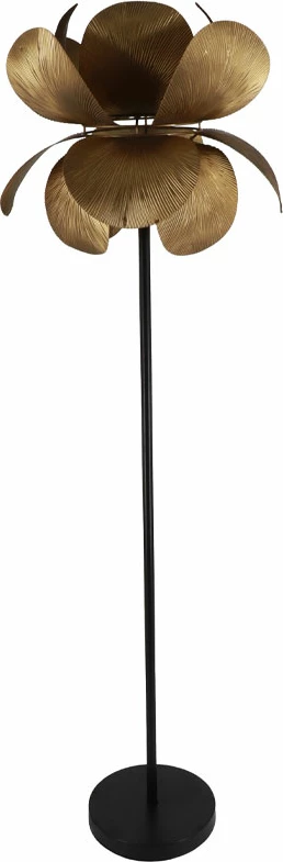 Talna svetilka Blossom, kovina, rjavo-zlata, 44x44x152 cm