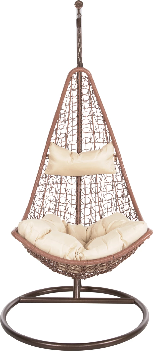 Viseče gnezdo MILLIE FH5996.05 kovinsko v rjavi barvi-sintetični ratan v rjavi Φ95x195Hcm