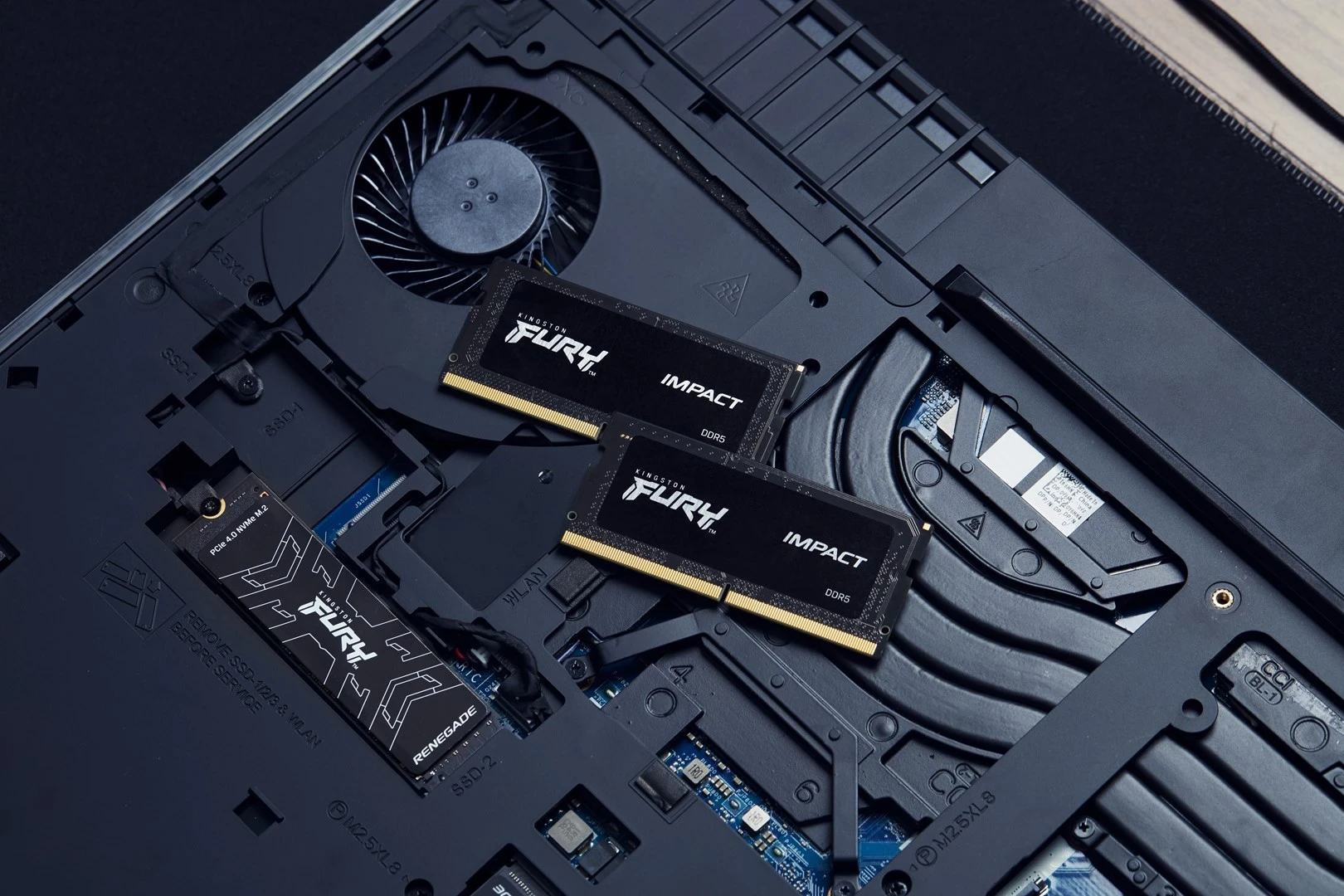 RAM pomnilnik Kingston Fury Impact, SODIMM, DDR5, 16 GB, 5600 MHz, CL40