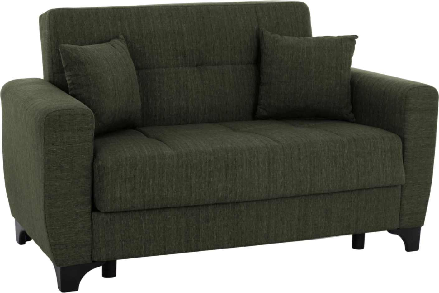 FH3243.05, 2-sedežna zofa-postelja, visok naslon, temno-olivna, 160x84x88