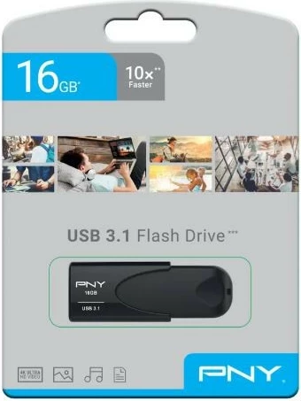 USB ključ 16 GB, USB 3.1, črn, PNY Attaché 4