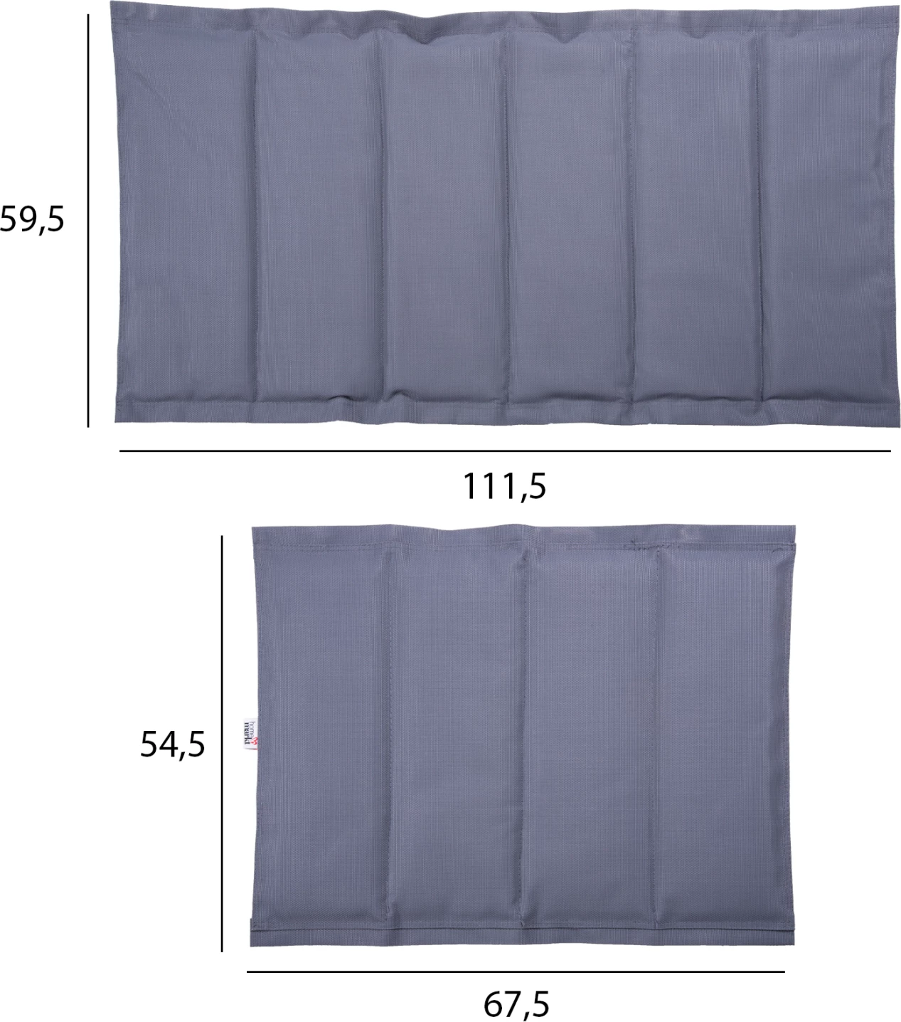 Nadomestno blago Textilene FH6064.30 za ležalnike Aigaio v sivi barvi