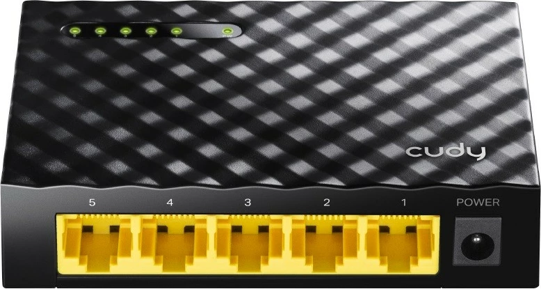 Neupravljano namizno Gigabit stikalo 5-portno Cudy GS105D, črno