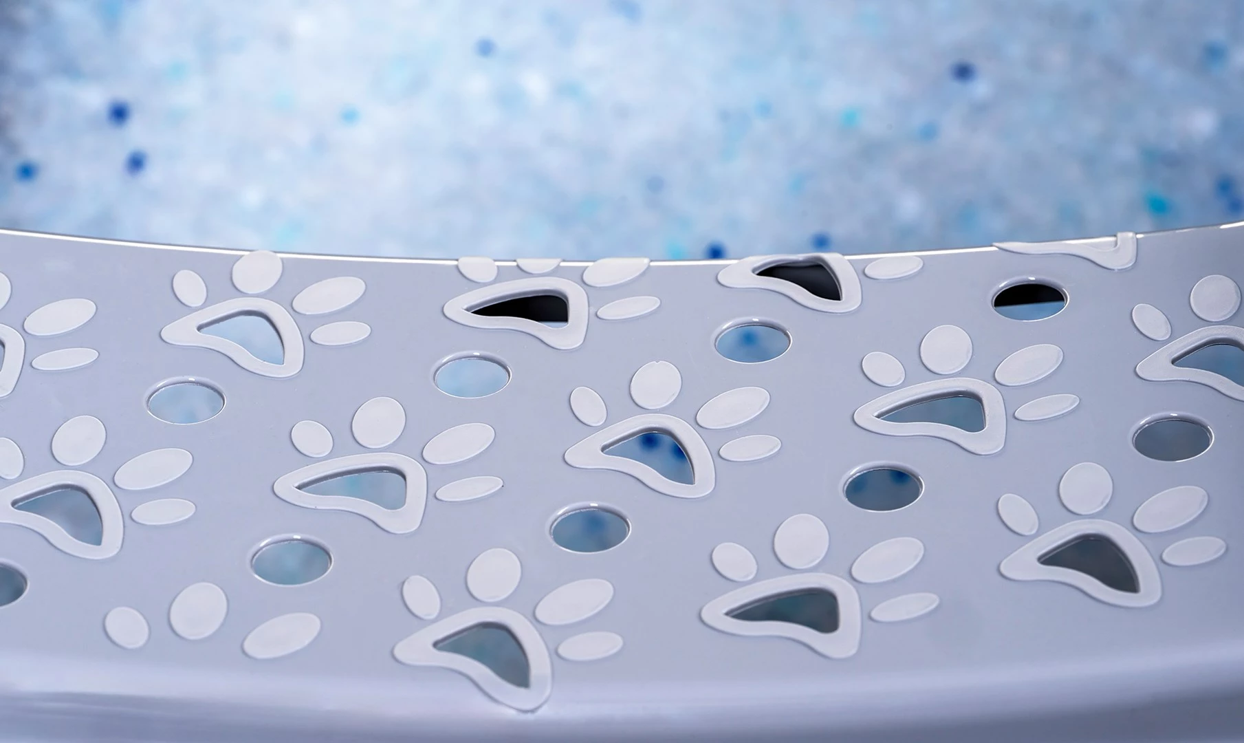 Kompaktna mačja posoda za mesto DIAMENTIQ Bonita, plastika, siva