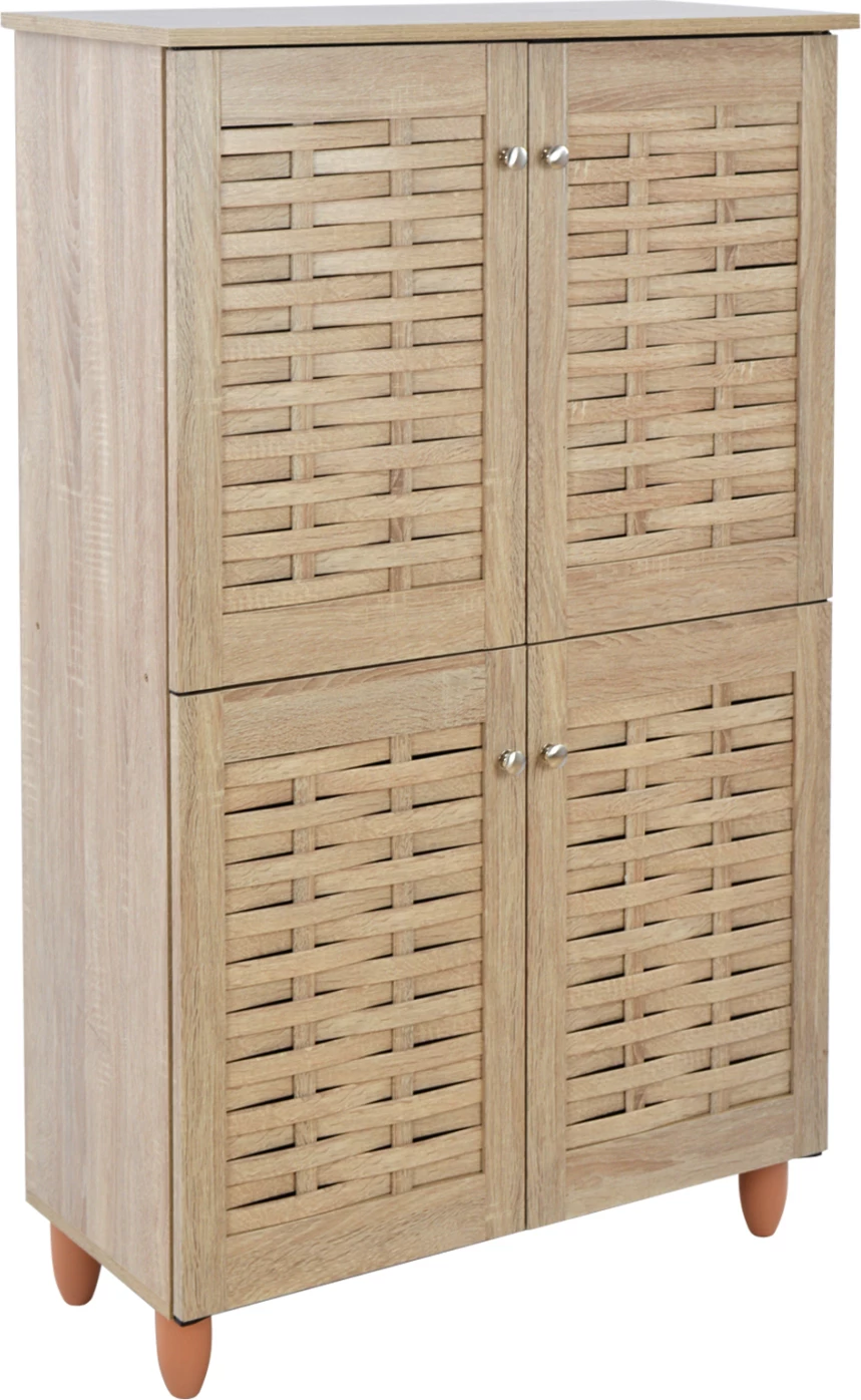 Lesena omara za čevlje s 4 vrati FH2210.02 Sonama 77x34x123