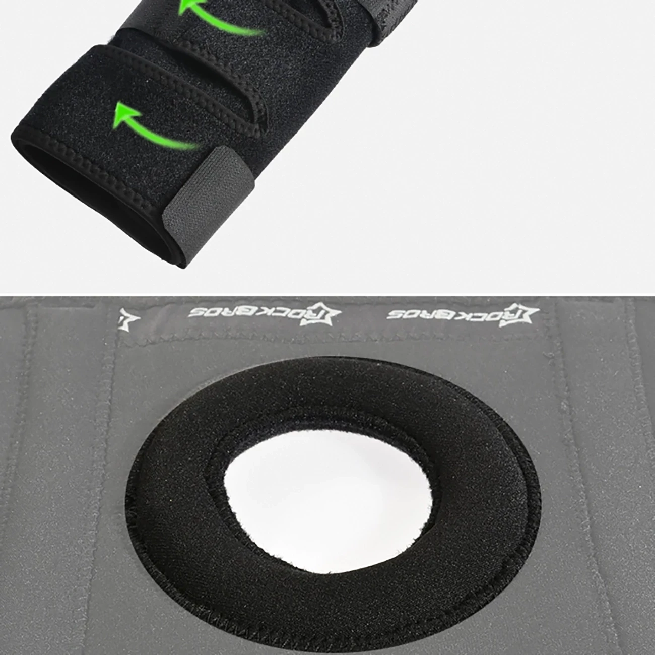 Športni ščitnik za koleno Rockbros LF1106L, L, črn