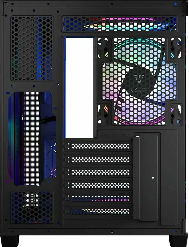 Ohišje MODECOM Volcano Panorama APEX ARGB 7F Midi, siva