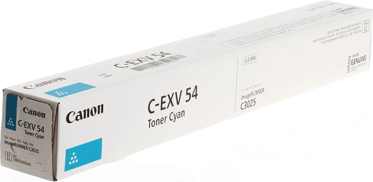Toner kartuša Canon C-EXV54 (1395C002), zmogljivost 8500 strani, cijan