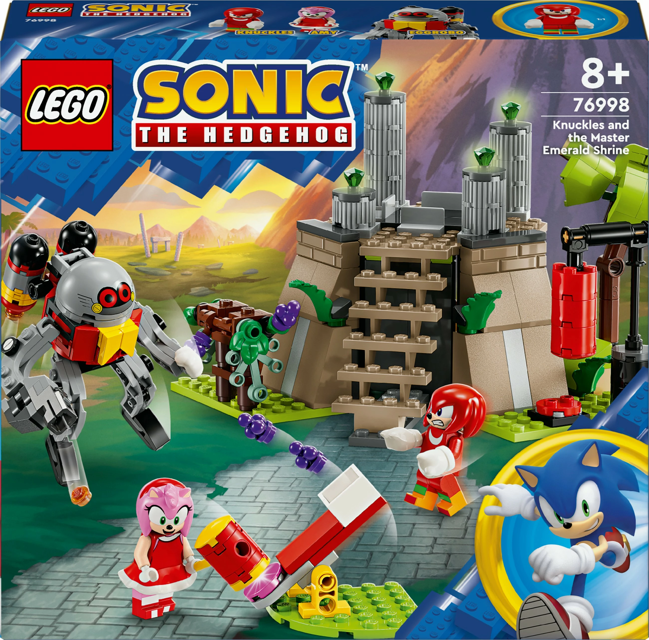 Set za gradnjo Knuckles in Master Emerald, LEGO Sonic the Hedgehog 76998, 325 delov, večbarven