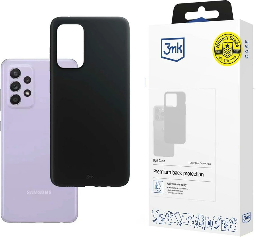 Matt ovitek 3mk za Samsung Galaxy A52 / A52 5G / A52s 5G, črn