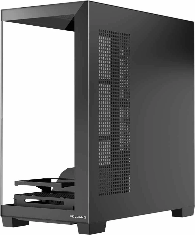 Računalniško ohišje MODECOM STELLAR NF ARGB 10, Midi Tower, ATX, kaljeno steklo, črn