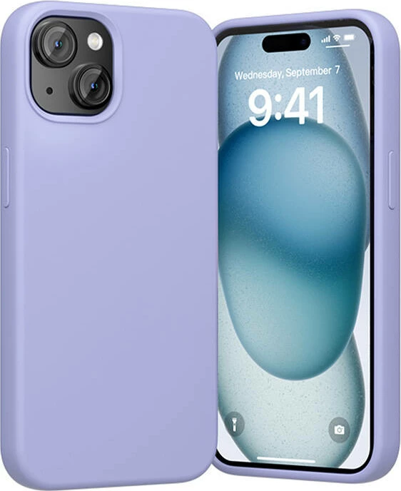 Silikonski etui Vention KUFV0-20 za iPhone 15 Plus, vijoličen
