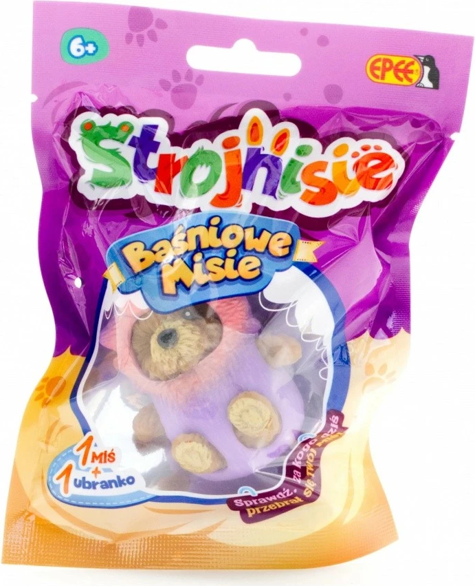 Plišasti medvedek iz pravljice, Epee Strojnisie, 1 medvedek + 1 oblačilo, za deklice