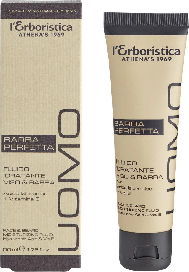 Vlažilni fluid za obraz in brado L'Erboristica Uomo Classic, 50 ml