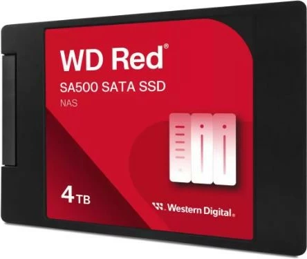 SSD za NAS Western Digital WD Red SA500, 4TB, 2,5", SATA, črn