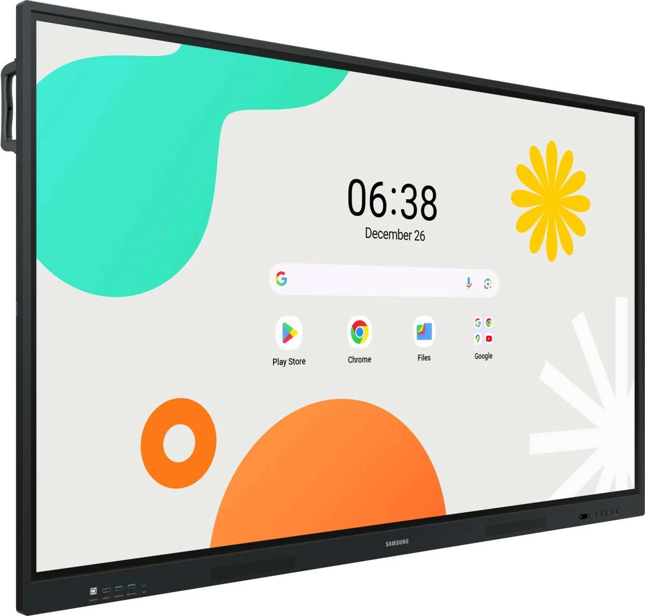 Interaktivni zaslon 75" 4K Ultra HD, Samsung LH75WAFWLGCXEN, črn