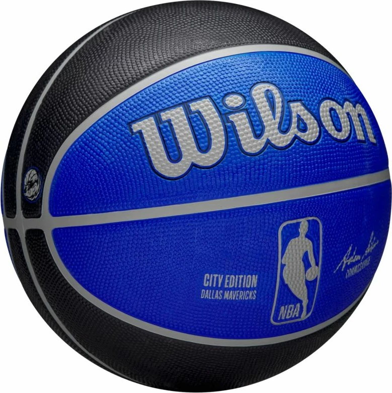 Košarkarska žoga, Wilson NBA Team City Edition Dallas Mavericks, modro-črna