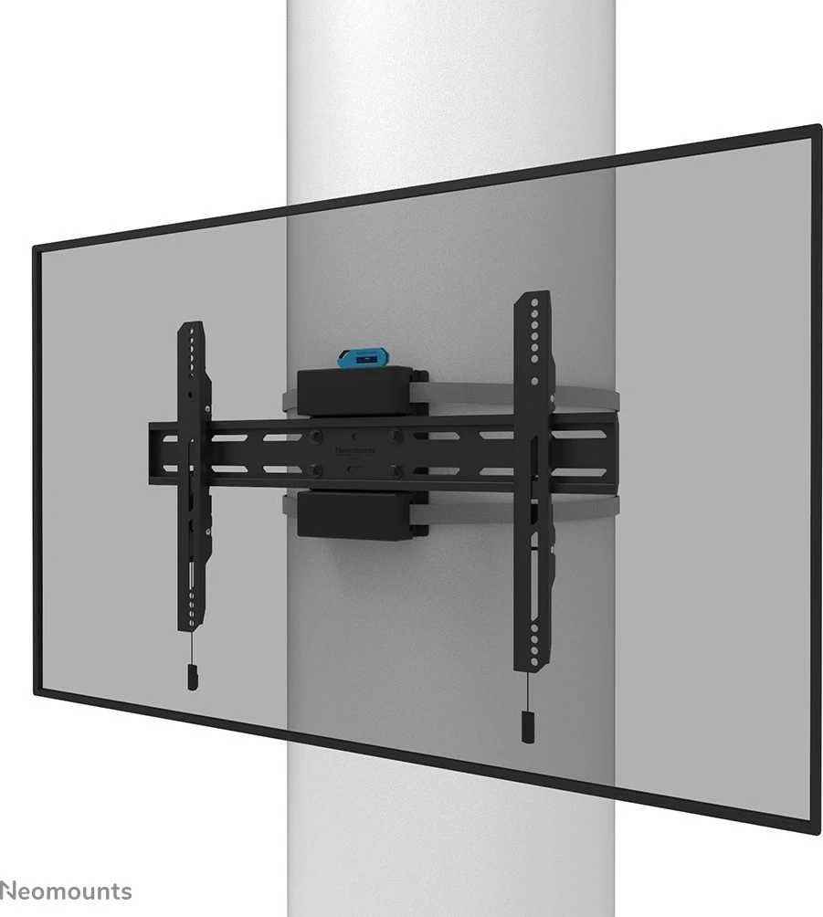 Nosilec za TV na stebriček 40–75 in, Neomounts WL30S-910BL16, fiks, črn